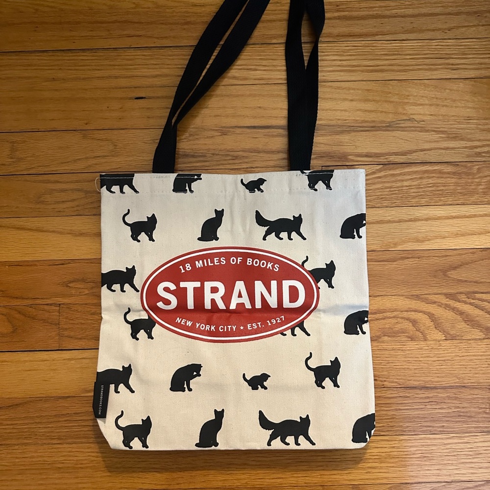 Strand Cat Print Tote Bag